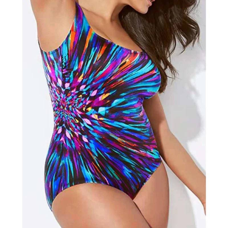 
                  
                    Sexy Large Size Swimwear Women One Piece Plus Size Swimsuit Closed Push Up Swimsuits Body 2024 Female Beach Wear Bathing Suit
                  
                