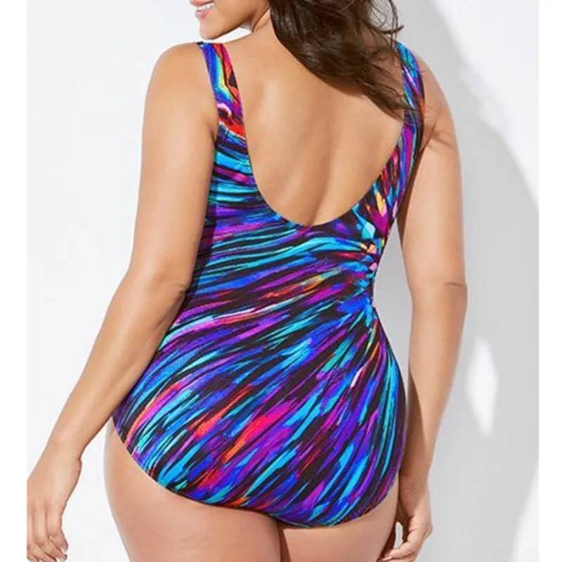 
                  
                    Sexy Large Size Swimwear Women One Piece Plus Size Swimsuit Closed Push Up Swimsuits Body 2024 Female Beach Wear Bathing Suit
                  
                