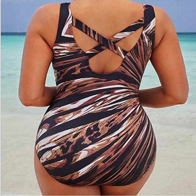 
                  
                    Sexy Large Size Swimwear Women One Piece Plus Size Swimsuit Closed Push Up Swimsuits Body 2024 Female Beach Wear Bathing Suit
                  
                