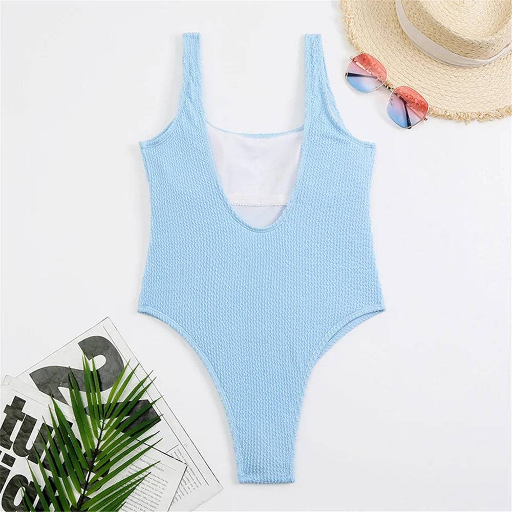 
                  
                    Sexy Solid Swimwear Female One Piece Swimsuit Closed Push Up Women's Swimming Bathing Suits Bodysuit Beach Pool Bather 2024
                  
                