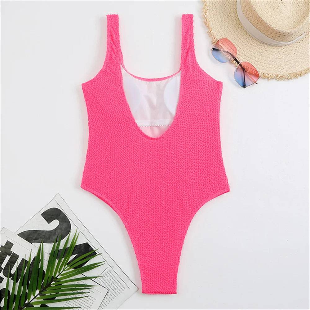 
                  
                    Sexy Solid Swimwear Female One Piece Swimsuit Closed Push Up Women's Swimming Bathing Suits Bodysuit Beach Pool Bather 2024
                  
                