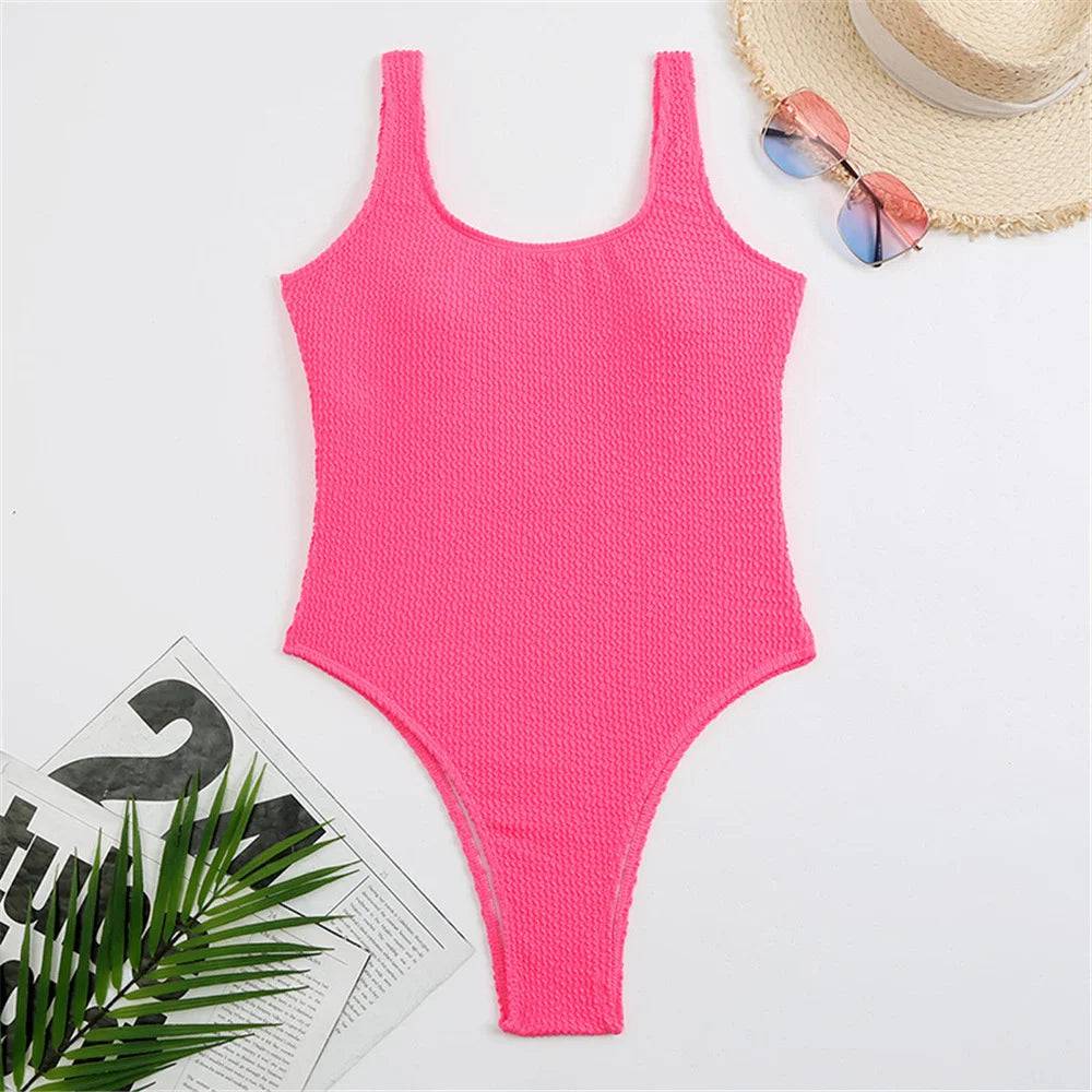 
                  
                    Sexy Solid Swimwear Female One Piece Swimsuit Closed Push Up Women's Swimming Bathing Suits Bodysuit Beach Pool Bather 2024
                  
                