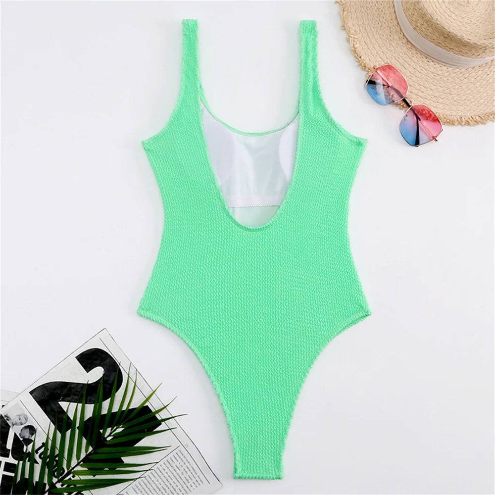 
                  
                    Sexy Solid Swimwear Female One Piece Swimsuit Closed Push Up Women's Swimming Bathing Suits Bodysuit Beach Pool Bather 2024
                  
                