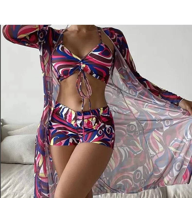 
                  
                    New Separate Swimsuits Tankini Set Female Swimwear 2024 Sports Beach Wear Two-Piece Bathing Suits Girls Pool Women Swimming Suit
                  
                