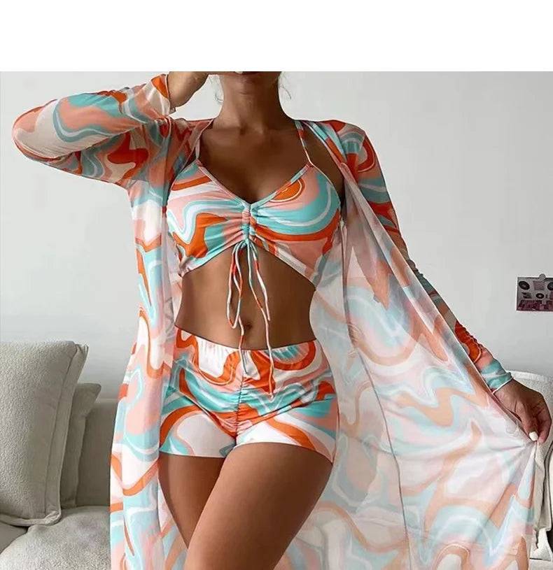 
                  
                    New Separate Swimsuits Tankini Set Female Swimwear 2024 Sports Beach Wear Two-Piece Bathing Suits Girls Pool Women Swimming Suit
                  
                