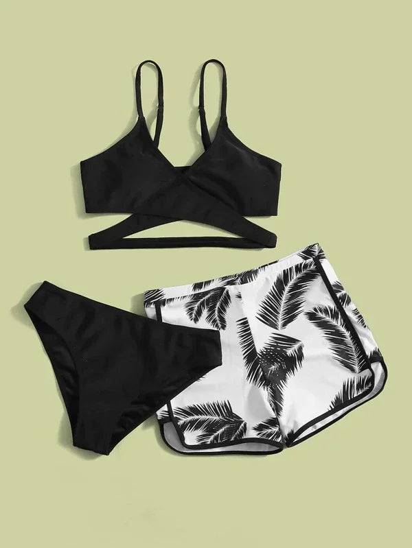 
                  
                    Summer Swimsuits Tankini Sets Female Swimwear Sports Beach Wear Three-Piece Bathing Suit Girls Pool Women Swimming Suit 2024
                  
                