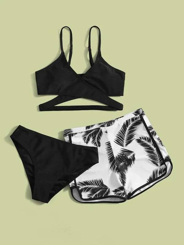 
                  
                    Summer Swimsuits Tankini Sets Female Swimwear Sports Beach Wear Three-Piece Bathing Suit Girls Pool Women Swimming Suit 2024
                  
                