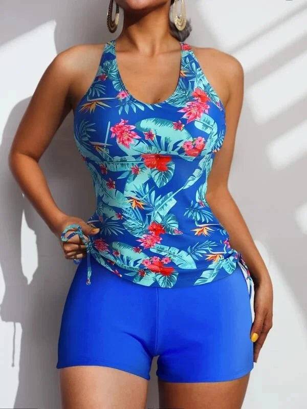 
                  
                    Summer Floral Swimsuits Tankini Sets Female Swimwear Sports Beach Wear Two-Piece Bathing Suits Pool Women's Swimming Suit 2024
                  
                