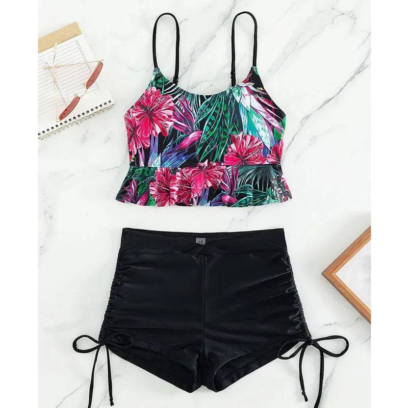 
                  
                    Summer Sexy Pink Swimsuits Tankini Set Female Two-piece Swimwear Beach Swim Wear Bathing Suits Pool Women's Swimming Suit 2024
                  
                