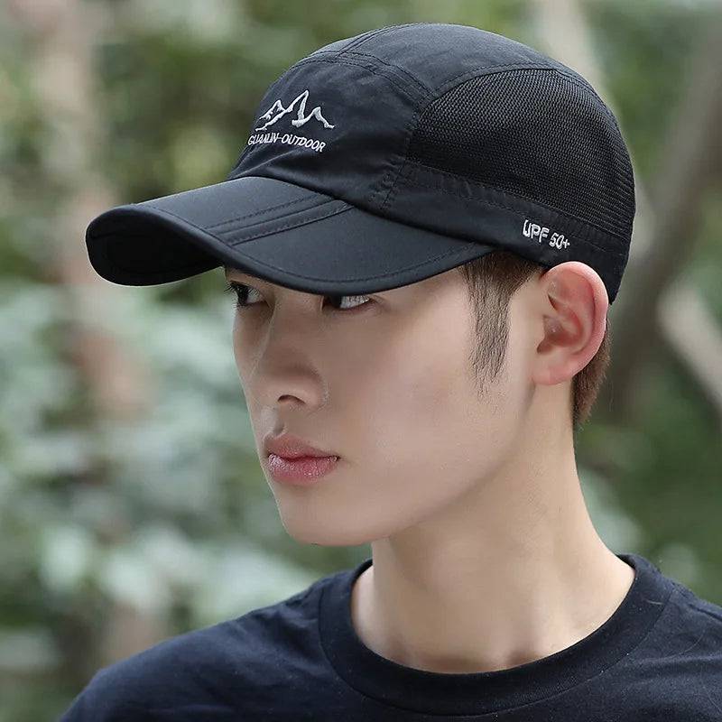 
                  
                    Summer Quick Drying Ultra-Thin Breathable Baseball Cap Men Women Snapback Folding Sport Outdoor Hiking Mountaineering Hat A138
                  
                