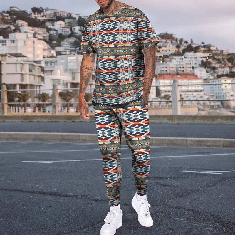 
                  
                    Africa Dashiki Enthic 3D Print Men T-shirt Pants Tracksuit T Shirts Trousers Sets 2 Pieces Streetwear Oversized Suits Sportswear
                  
                