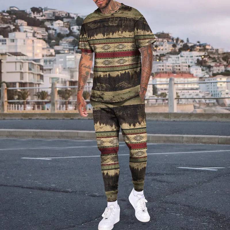 
                  
                    Africa Dashiki Enthic 3D Print Men T-shirt Pants Tracksuit T Shirts Trousers Sets 2 Pieces Streetwear Oversized Suits Sportswear
                  
                