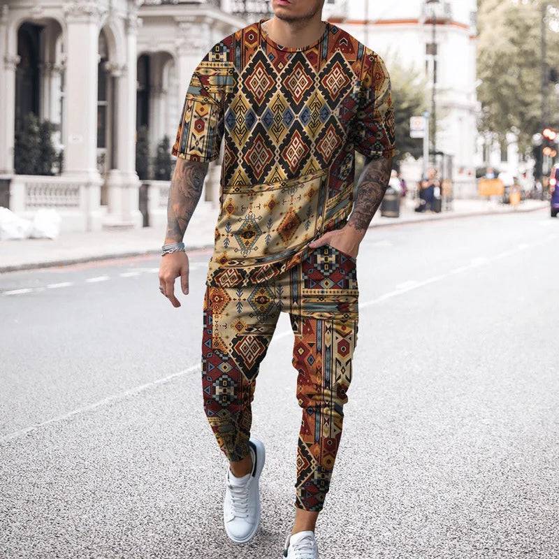 
                  
                    Africa Dashiki Enthic 3D Print Men T-shirt Pants Tracksuit T Shirts Trousers Sets 2 Pieces Streetwear Oversized Suits Sportswear
                  
                