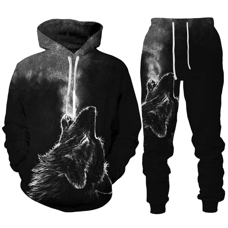 
                  
                    Dazzle Wolf 3D Print Tracksuit Set Man Woman Hoodie And Pants 2pcs Sets Hip Hop Streetwear Oversized Casual Pullover Sweatshirt
                  
                