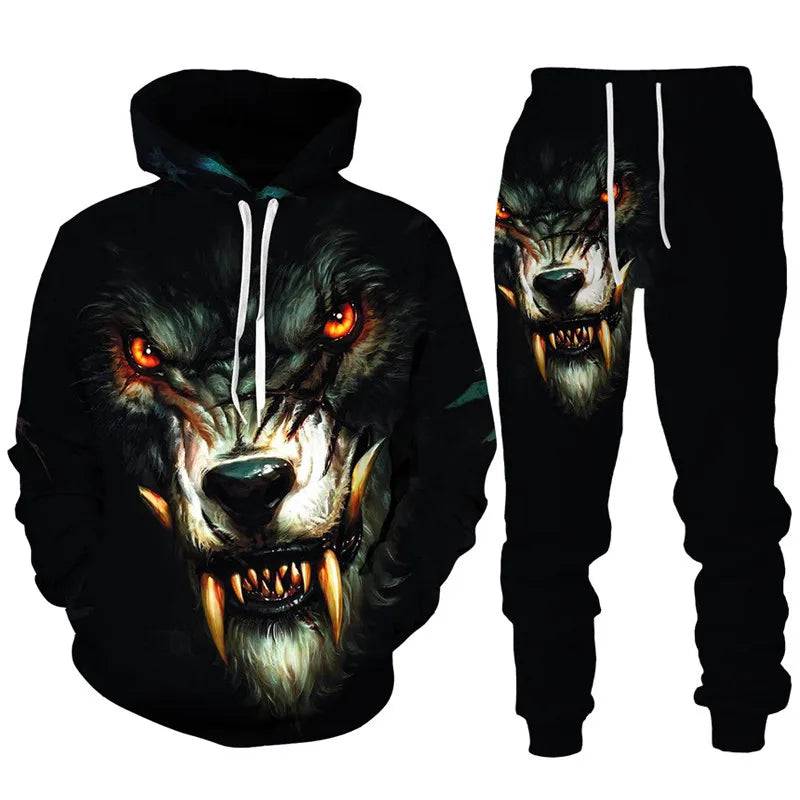 
                  
                    Dazzle Wolf 3D Print Tracksuit Set Man Woman Hoodie And Pants 2pcs Sets Hip Hop Streetwear Oversized Casual Pullover Sweatshirt
                  
                