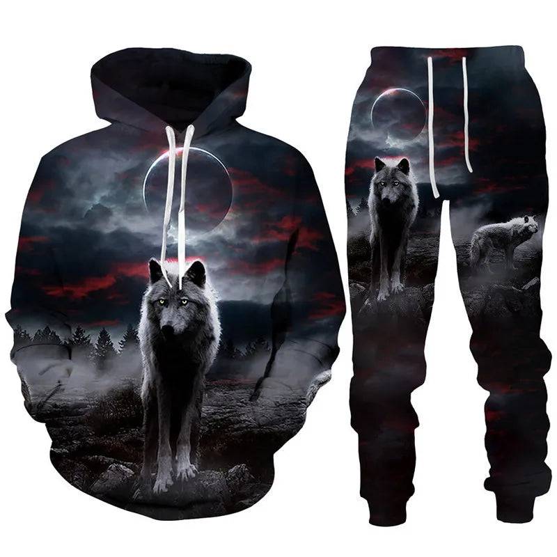 
                  
                    Men Women Cool Forest Wolf 3D Printed Hoodie/Pants/Suit Fashion Couple Outfits Hip Hop Personality High Streetwear Tracksuit Set
                  
                