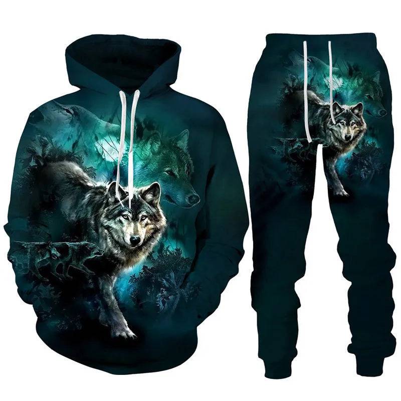 
                  
                    Men Women Cool Forest Wolf 3D Printed Hoodie/Pants/Suit Fashion Couple Outfits Hip Hop Personality High Streetwear Tracksuit Set
                  
                