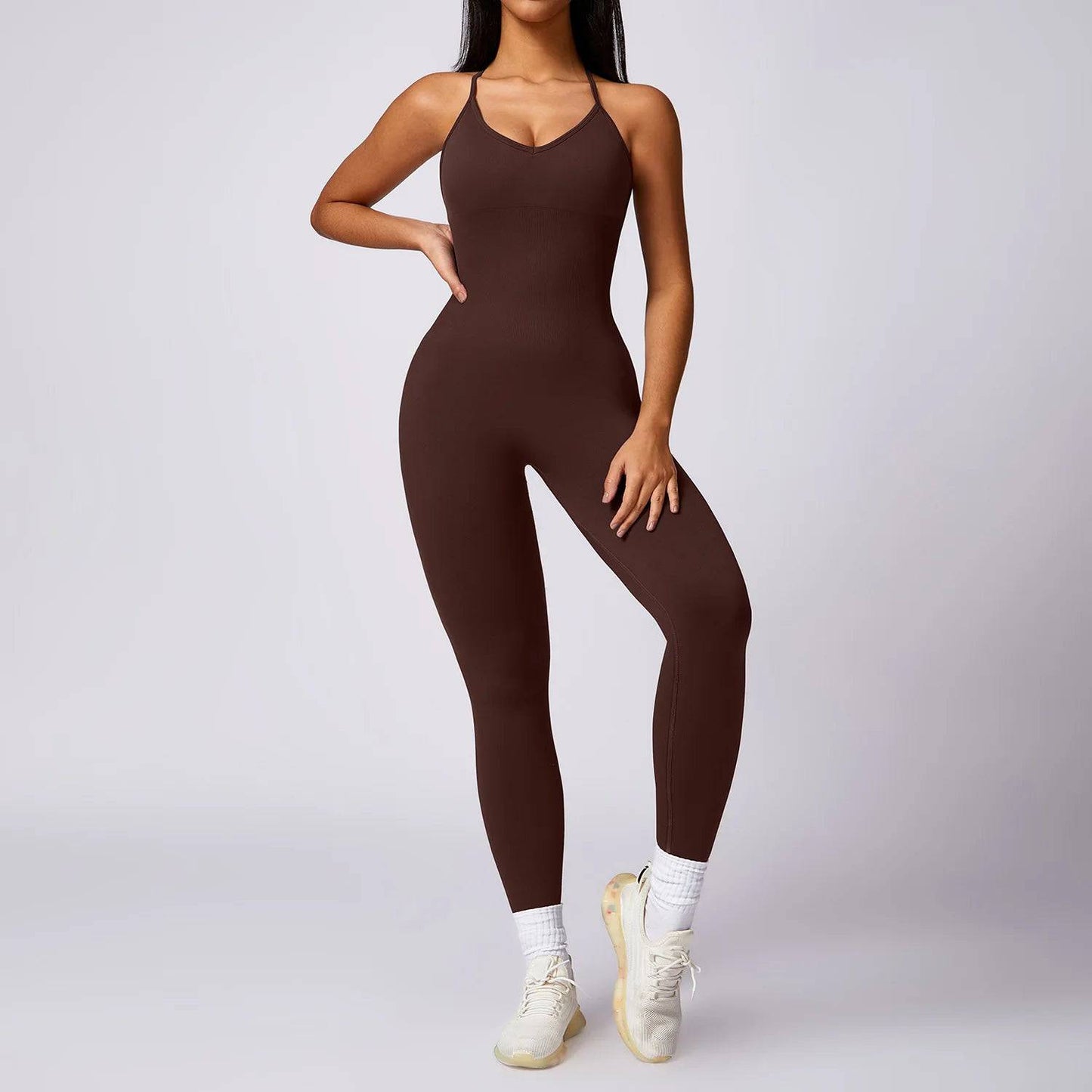 
                  
                    Seamless Gym Romper Backless Set Fitness Workout Clothes Bodysuit Siamese Sportswear Women Jumpsuit One-piece Playsuit Yoga Suit
                  
                