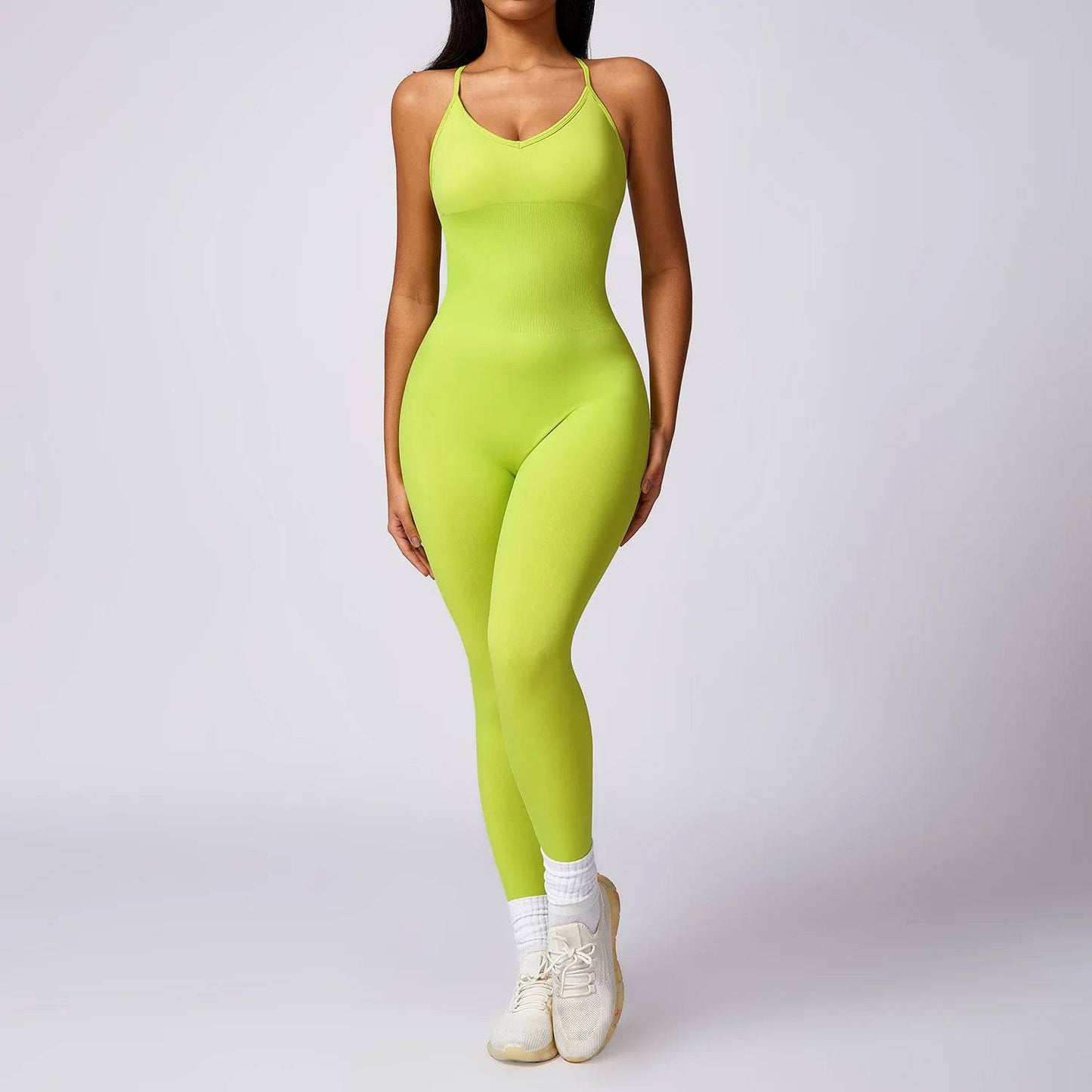 
                  
                    Seamless Gym Romper Backless Set Fitness Workout Clothes Bodysuit Siamese Sportswear Women Jumpsuit One-piece Playsuit Yoga Suit
                  
                