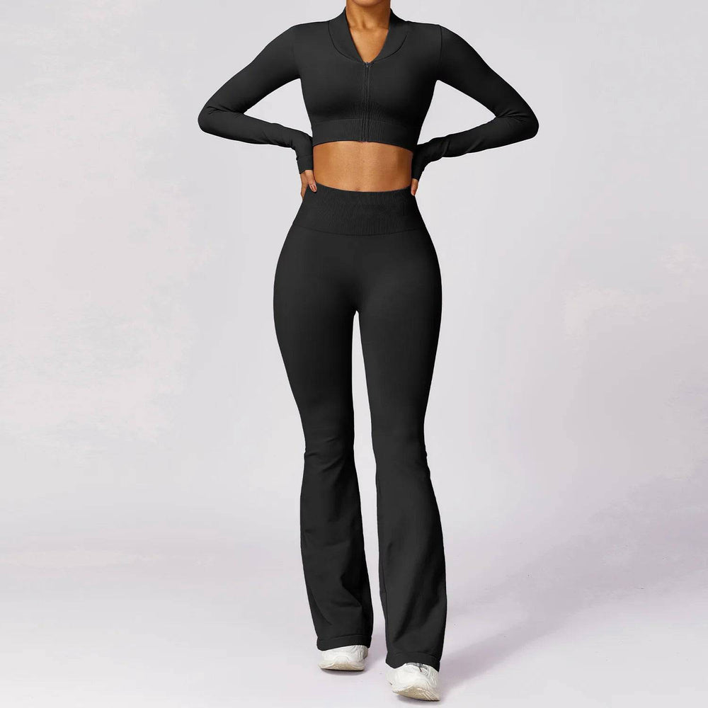 
                  
                    2PCS Seamless Yoga Set Gym Clothes Sportswear Yoga Suits For Women Fitness Set Tracksuits Zipper Long Sleeves Workout Leggings
                  
                