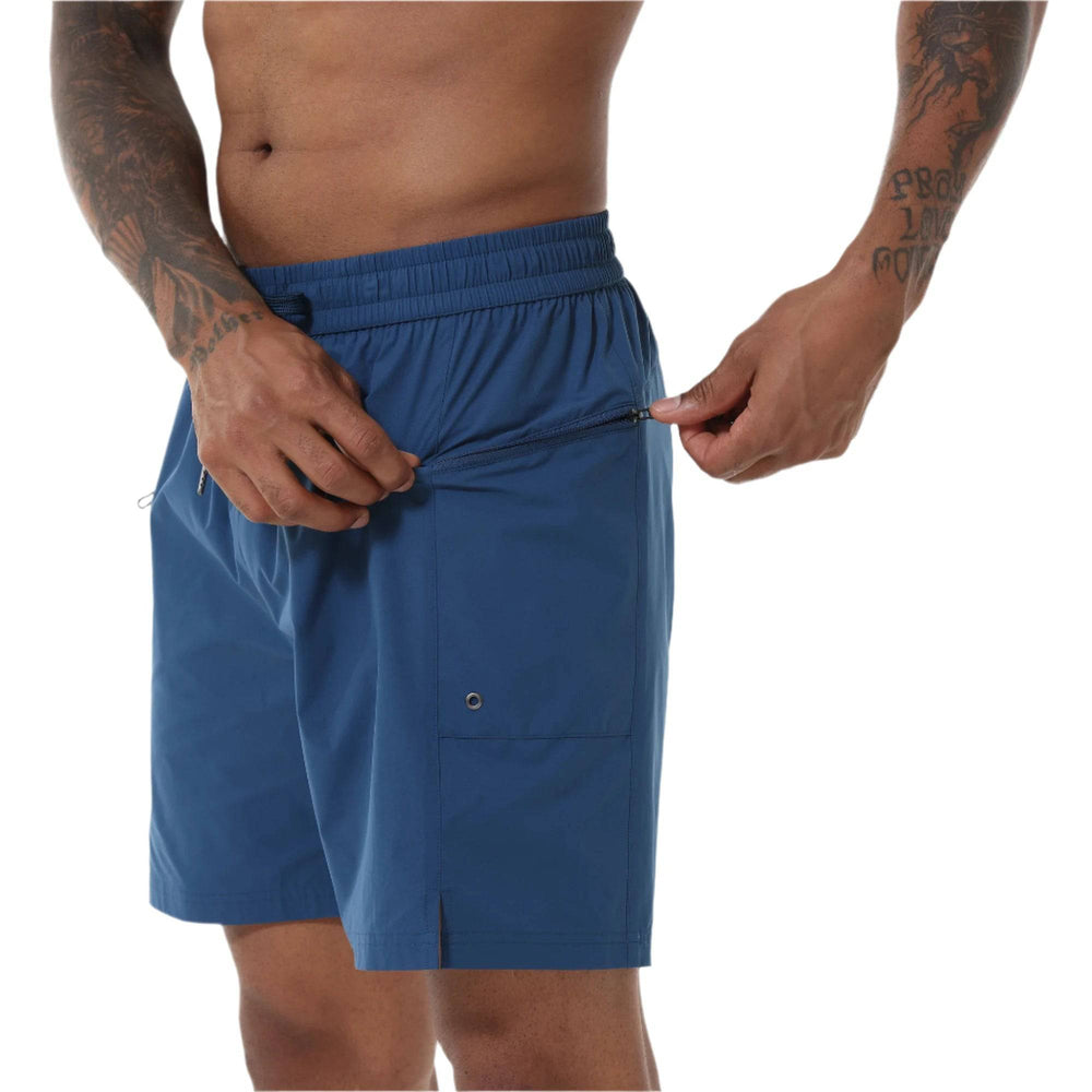 Men's Swim Shorts Board Trunks Quick Dry Swimwear Shorts with Mesh Lining and Zipper Pockets