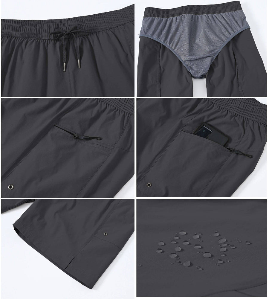 
                  
                    Men's Swim Shorts Board Trunks Quick Dry Swimwear Shorts with Mesh Lining and Zipper Pockets
                  
                