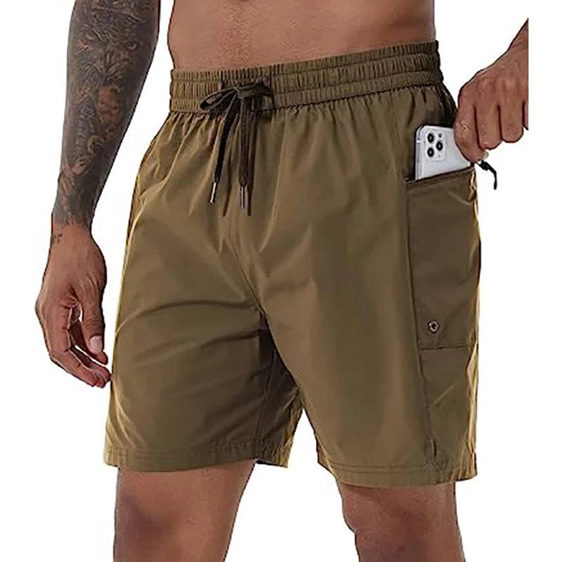 
                  
                    Men's Swim Shorts Board Trunks Quick Dry Swimwear Shorts with Mesh Lining and Zipper Pockets
                  
                