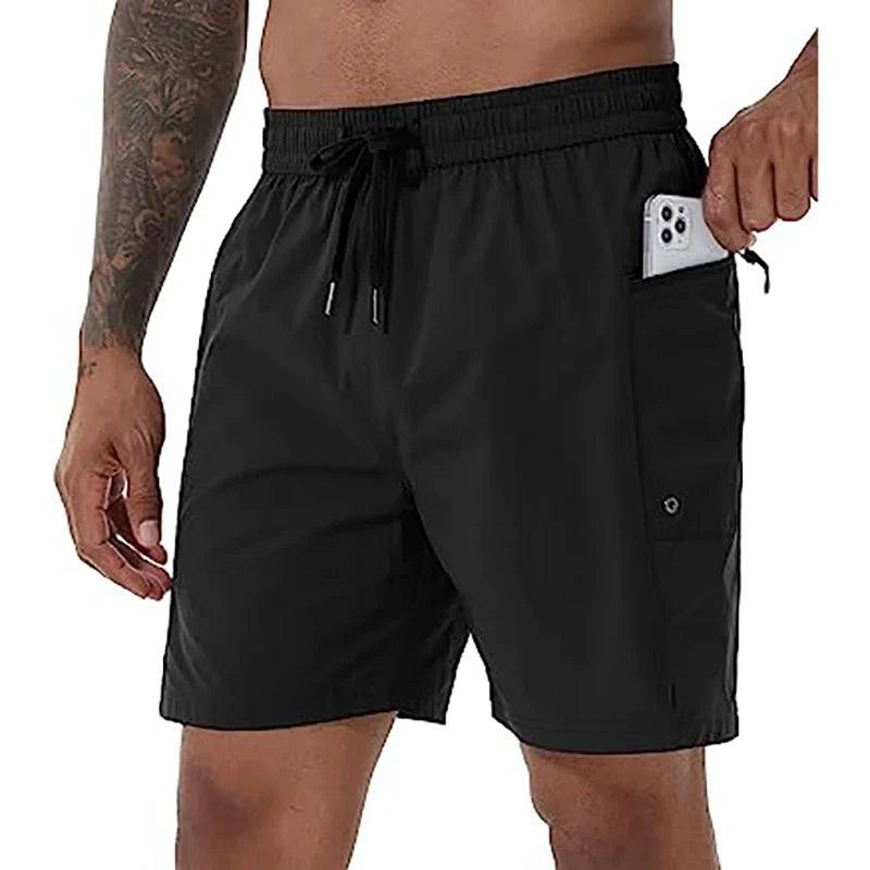 
                  
                    Men's Swim Shorts Board Trunks Quick Dry Swimwear Shorts with Mesh Lining and Zipper Pockets
                  
                