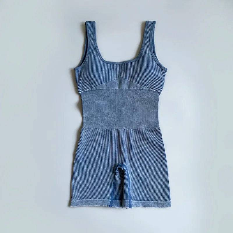 
                  
                    Women's Yoga Jumpsuits Ribbed One Piece Padded Tank Tops Rompers Sleeveless Acid Wash Activewear Unitard Sexy Bodycon
                  
                