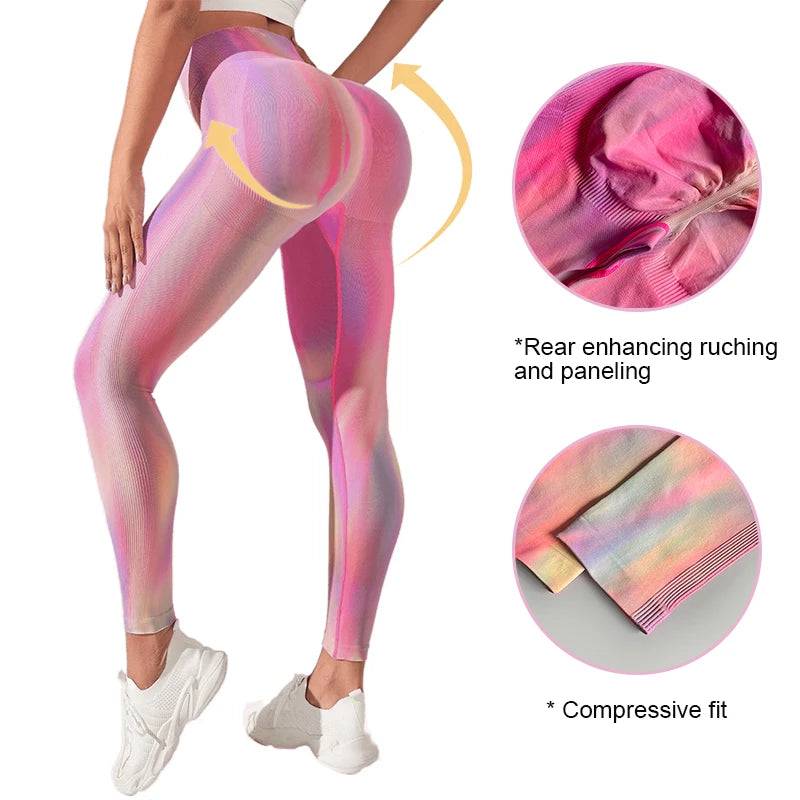 
                  
                    Tie Dye Gradient Yoga Pants Sport Leggings Women Seamless High Waist Push Up Tights Women Fitness Yoga Leggins
                  
                