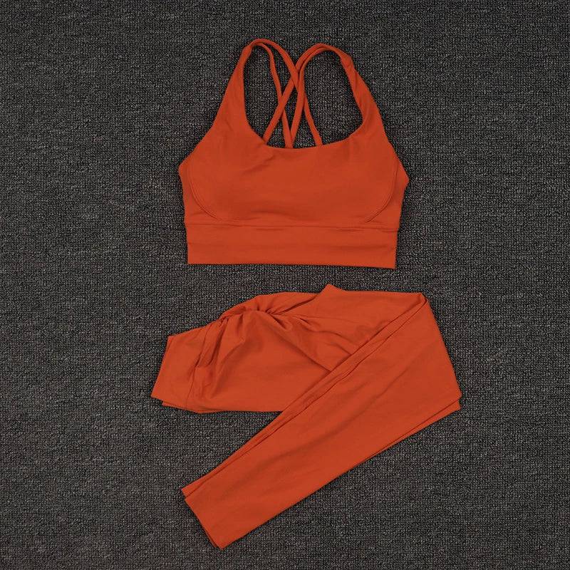 
                  
                    SOISOU Nylon Yoga Set Women's Tracksuit Sportswear Gym Leggings Woman Bra Chest Pad Removable V-shaped Hip Womens Clothing
                  
                