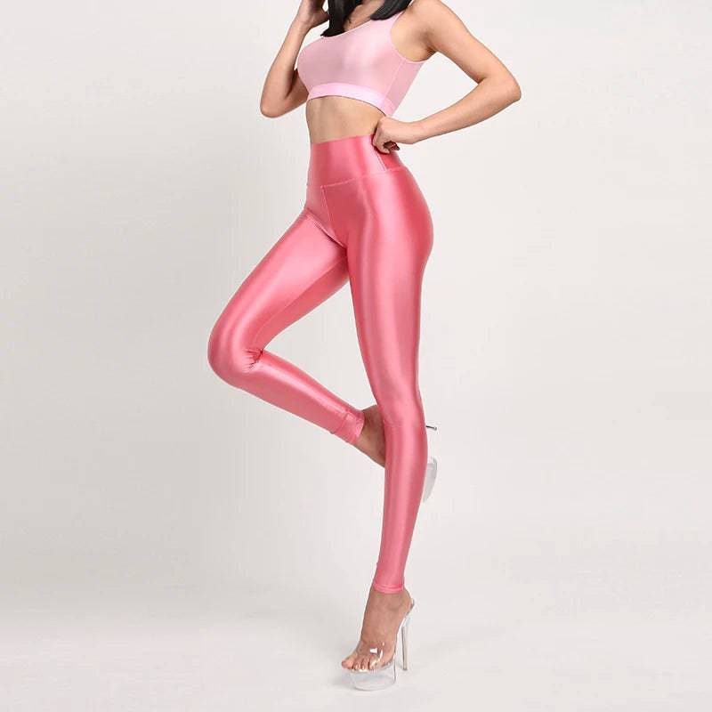 
                  
                    Seamless Satin Glossy Pants Sexy Tight Silk High Waist Glossy Pantyhose Yoga Sports Pants Leggings Sport Women Fitness Plus Size
                  
                