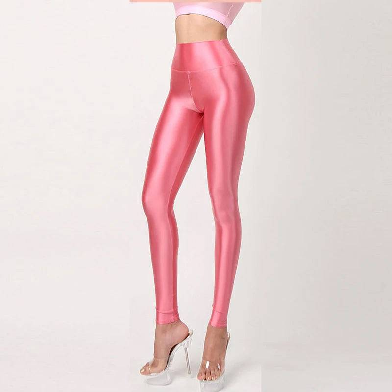 
                  
                    Seamless Satin Glossy Pants Sexy Tight Silk High Waist Glossy Pantyhose Yoga Sports Pants Leggings Sport Women Fitness Plus Size
                  
                