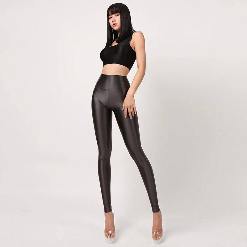 
                  
                    Seamless Satin Glossy Pants Sexy Tight Silk High Waist Glossy Pantyhose Yoga Sports Pants Leggings Sport Women Fitness Plus Size
                  
                