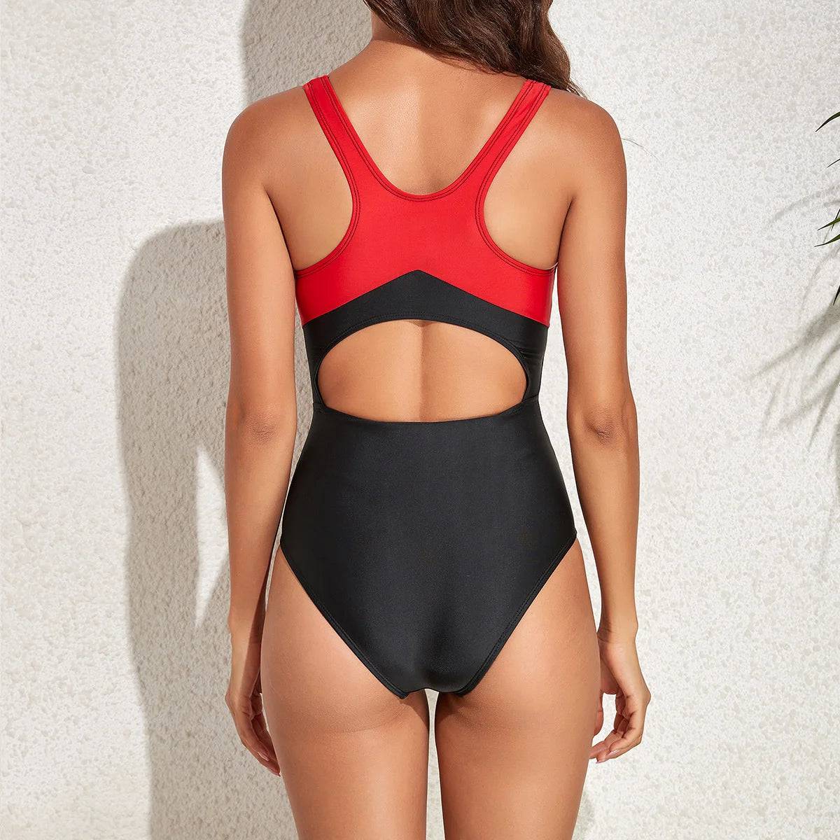 
                  
                    One Piece Large Swimsuits Closed Plus Size Swimwear Sports Push Up Women's Swimming Body Bathing Suit Female Beach Pool Bather
                  
                