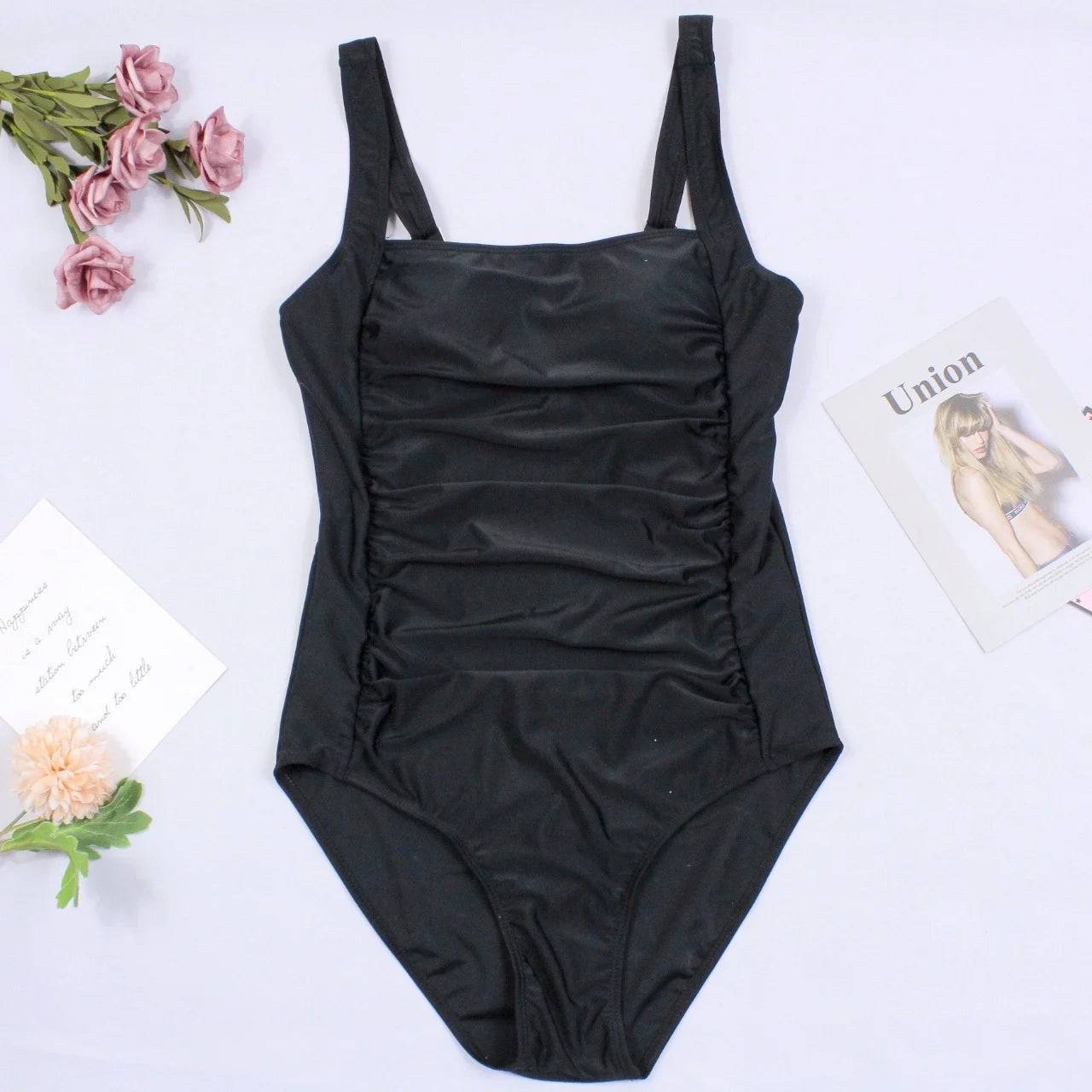 
                  
                    One-Piece Large Swimsuits Closed Plus Size Swimwear Push Up Female Body Bathing Suits For Pool Beachwear Women's Swimming Suit
                  
                