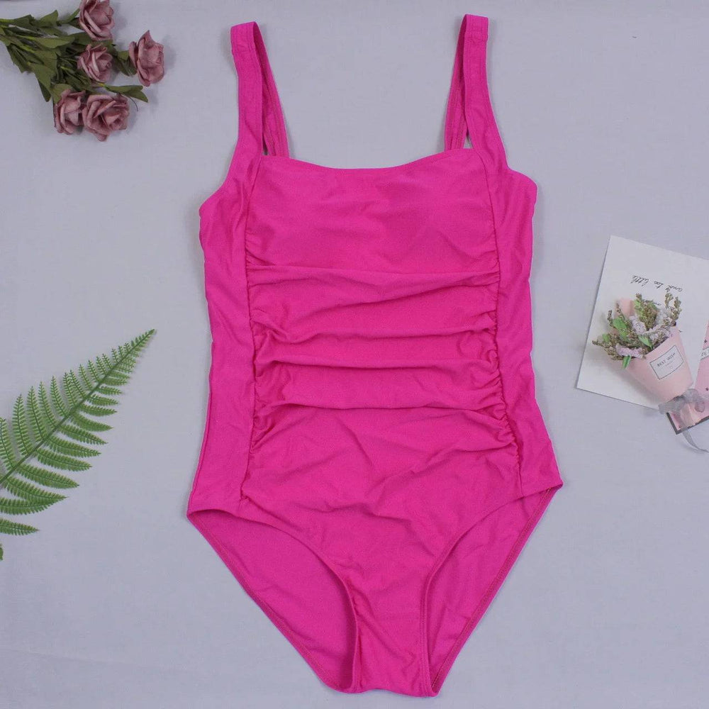 
                  
                    One-Piece Large Swimsuits Closed Plus Size Swimwear Push Up Female Body Bathing Suits For Pool Beachwear Women's Swimming Suit
                  
                