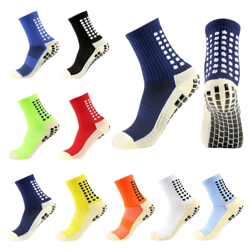 Football Socks Sports Socks Thickened Towel Rubber Soles Men's Women's Non Slip Breathable Soccer Baseball Rugby Running Socks