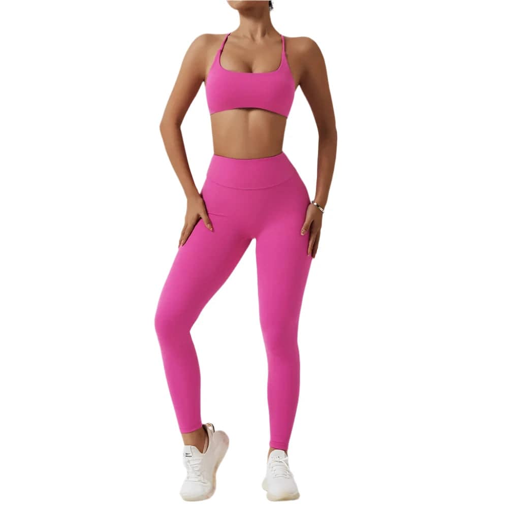 Yoga Set Woman Tracksuit Gym Set Women Fitness Sportswear Sports Set Workout Clothes For Women Sports Bra Leggings Athletic Wear