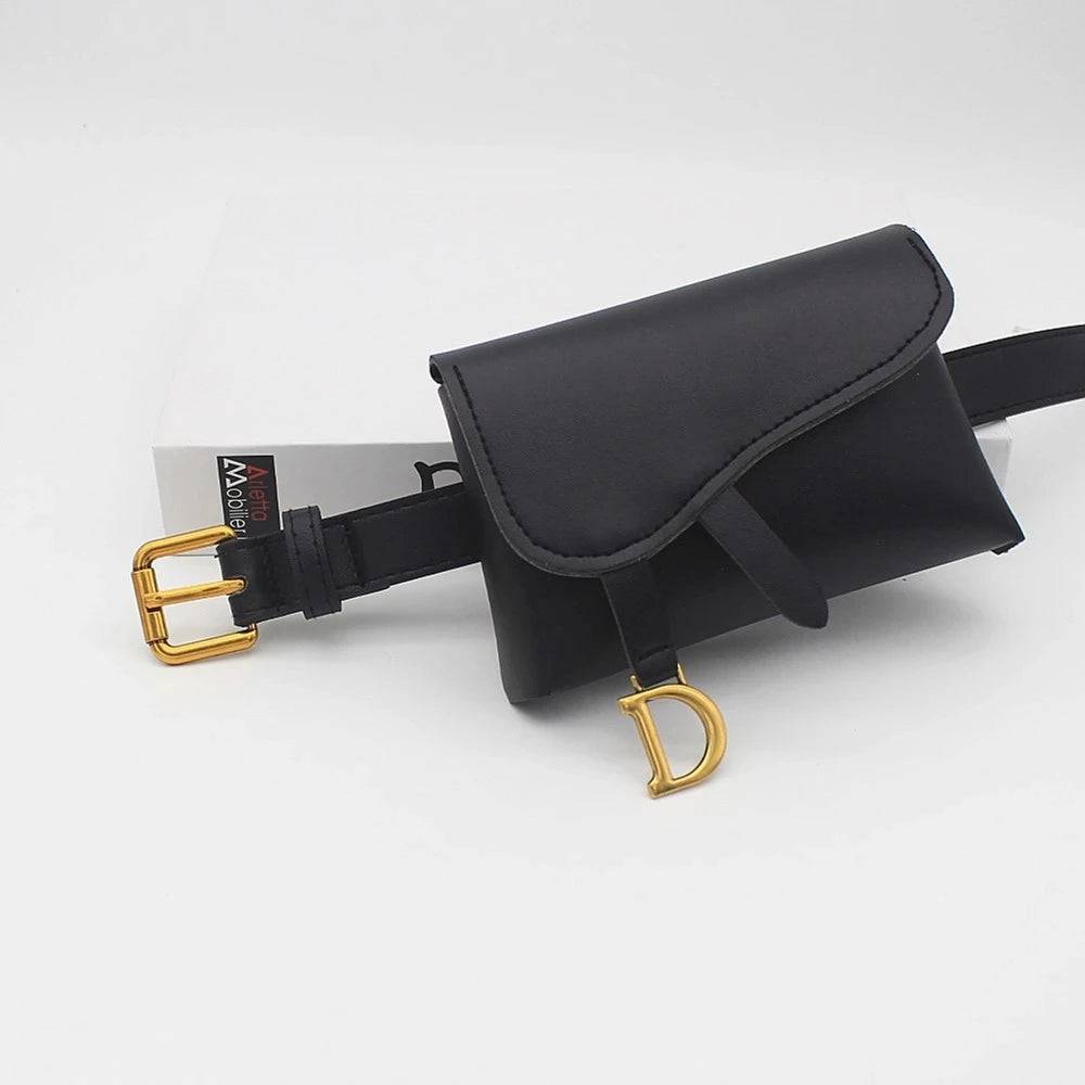 
                  
                    Women Bag Female Waist Fanny Pack Belt Bum Hip Belly For PU Leather Handbag Kangaroo Lady Banano Banana Phone Side Mobile Bumbag
                  
                