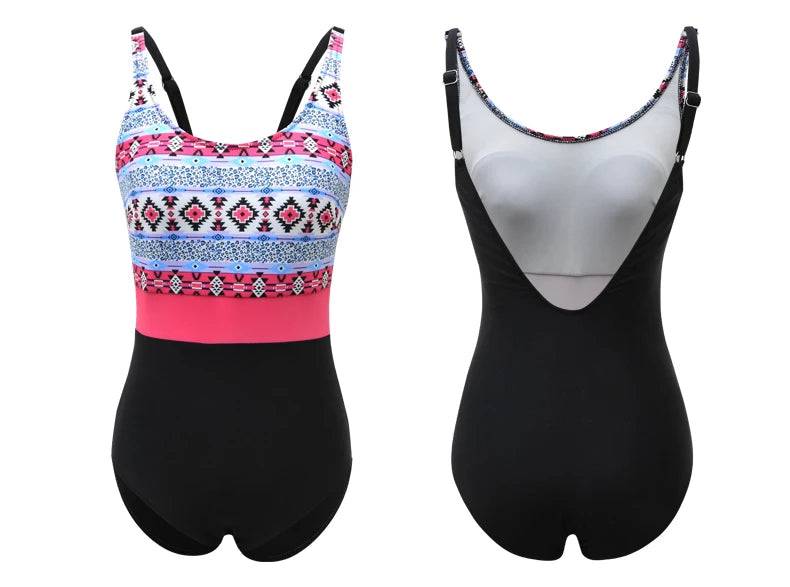 
                  
                    Print One-Piece Swimsuit Closed Female Swimwear For The Pool Body Swim Bather Beachwear Bathing Suits Women Sports Swimming Suit
                  
                