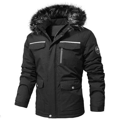 
                  
                    Autumn Winter Men's Padded Jackets Man Casual Cotton Thicken Warm Hooded Coats Men Fleece Lined Military Work Jackets Clothing
                  
                