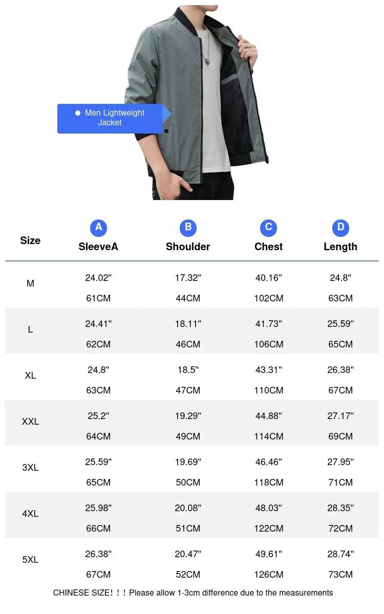 
                  
                    Spring Autumn Men's Lightweight Bomber Jacket Fashion Streetwear Hip Hop Baseball Coats for Men Solid Color Windbreaker Jackets
                  
                