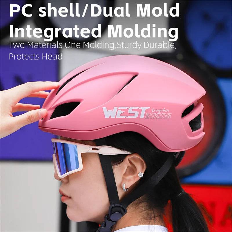 
                  
                    WEST BIKING Ultralight Cycling Helmet With Taillight Safe Helmet Women Men MTB Road Bike Aero Helmet Bike Hat Cycling Equipment
                  
                