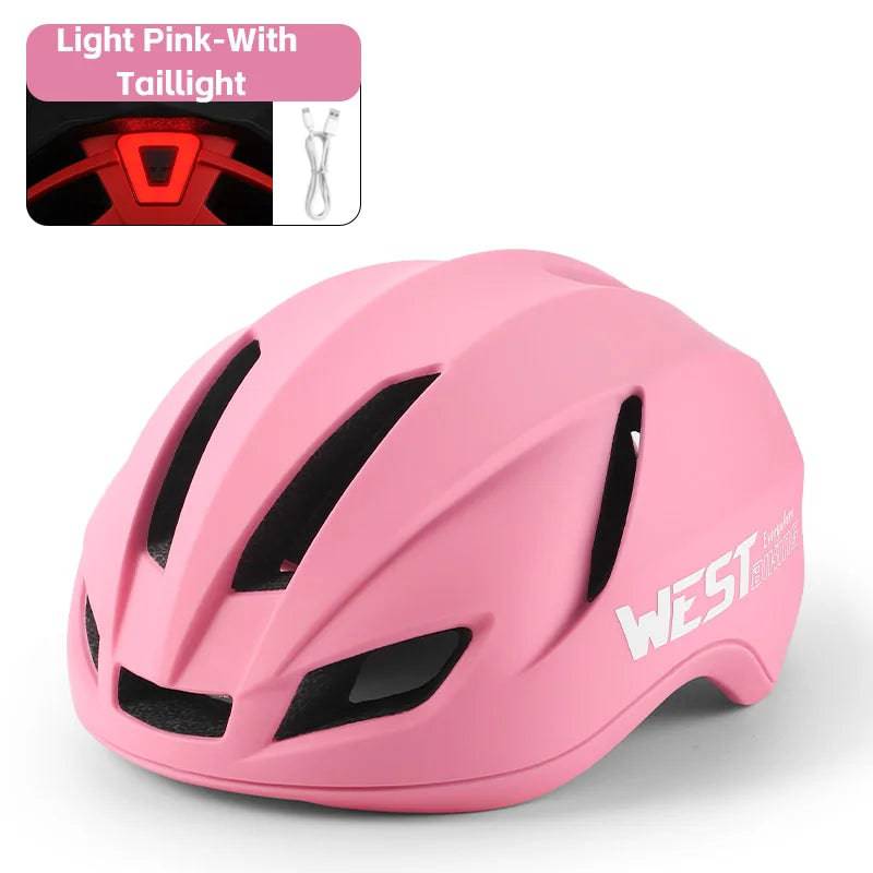 
                  
                    WEST BIKING Ultralight Cycling Helmet With Taillight Safe Helmet Women Men MTB Road Bike Aero Helmet Bike Hat Cycling Equipment
                  
                