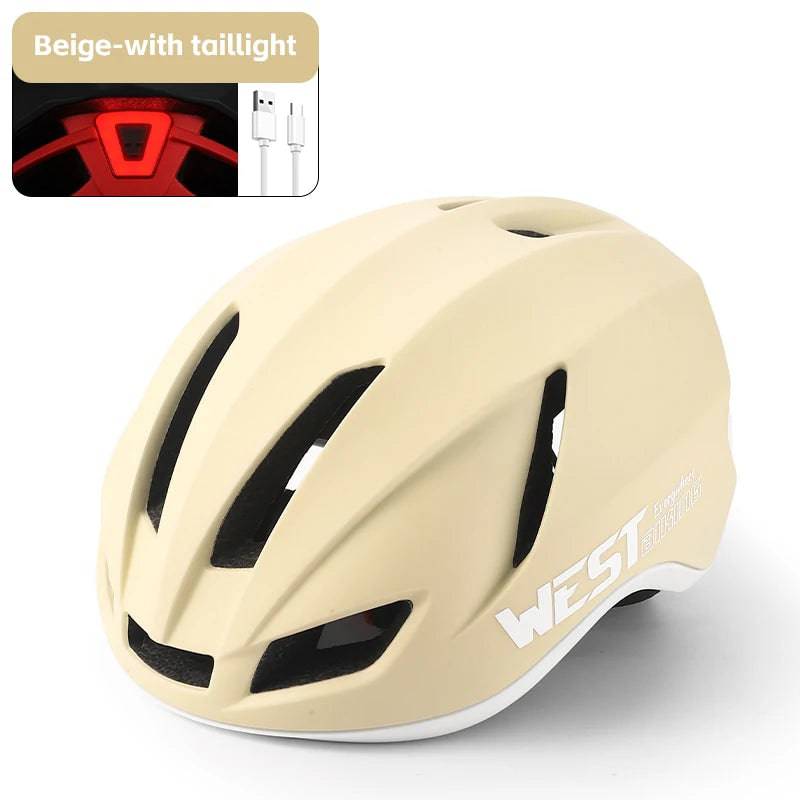 
                  
                    WEST BIKING Ultralight Cycling Helmet With Taillight Safe Helmet Women Men MTB Road Bike Aero Helmet Bike Hat Cycling Equipment
                  
                