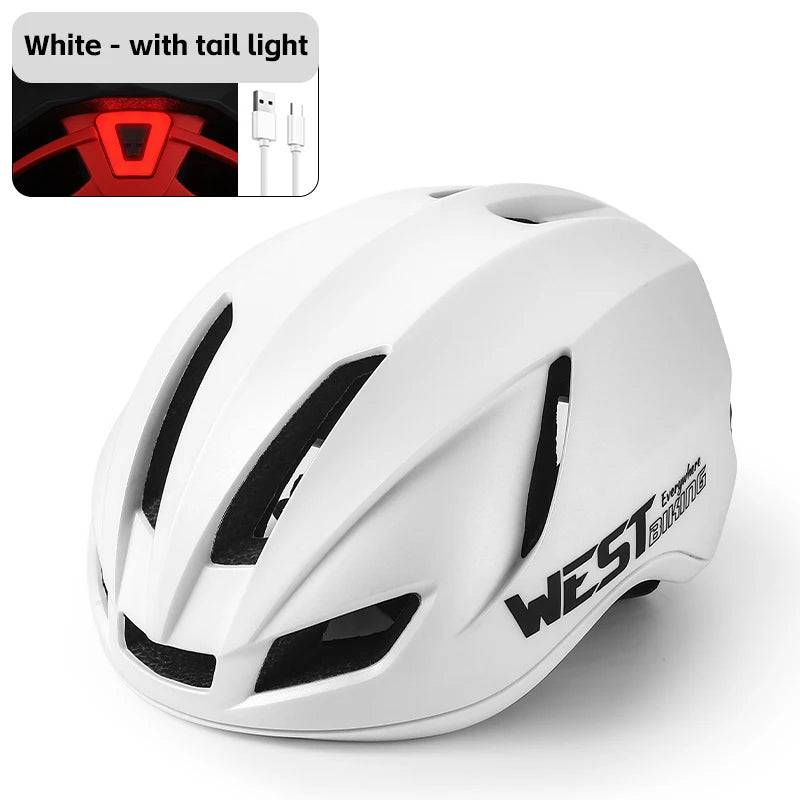 
                  
                    WEST BIKING Ultralight Cycling Helmet With Taillight Safe Helmet Women Men MTB Road Bike Aero Helmet Bike Hat Cycling Equipment
                  
                