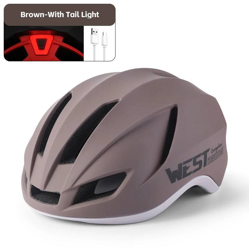 
                  
                    WEST BIKING Ultralight Cycling Helmet With Taillight Safe Helmet Women Men MTB Road Bike Aero Helmet Bike Hat Cycling Equipment
                  
                