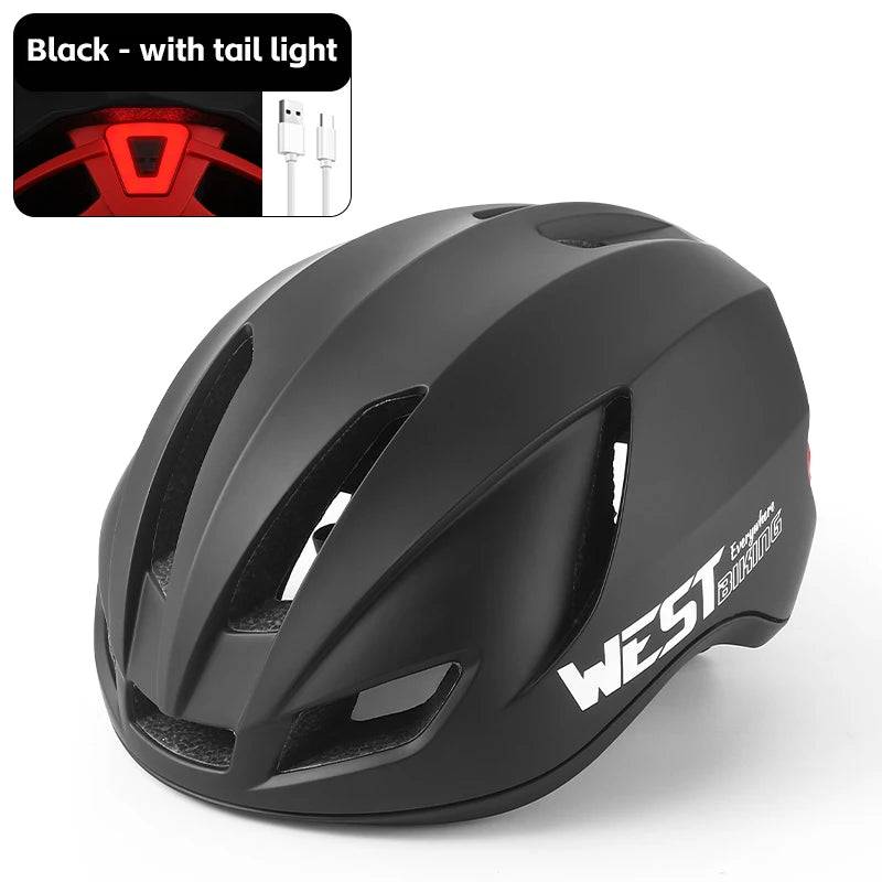 
                  
                    WEST BIKING Ultralight Cycling Helmet With Taillight Safe Helmet Women Men MTB Road Bike Aero Helmet Bike Hat Cycling Equipment
                  
                