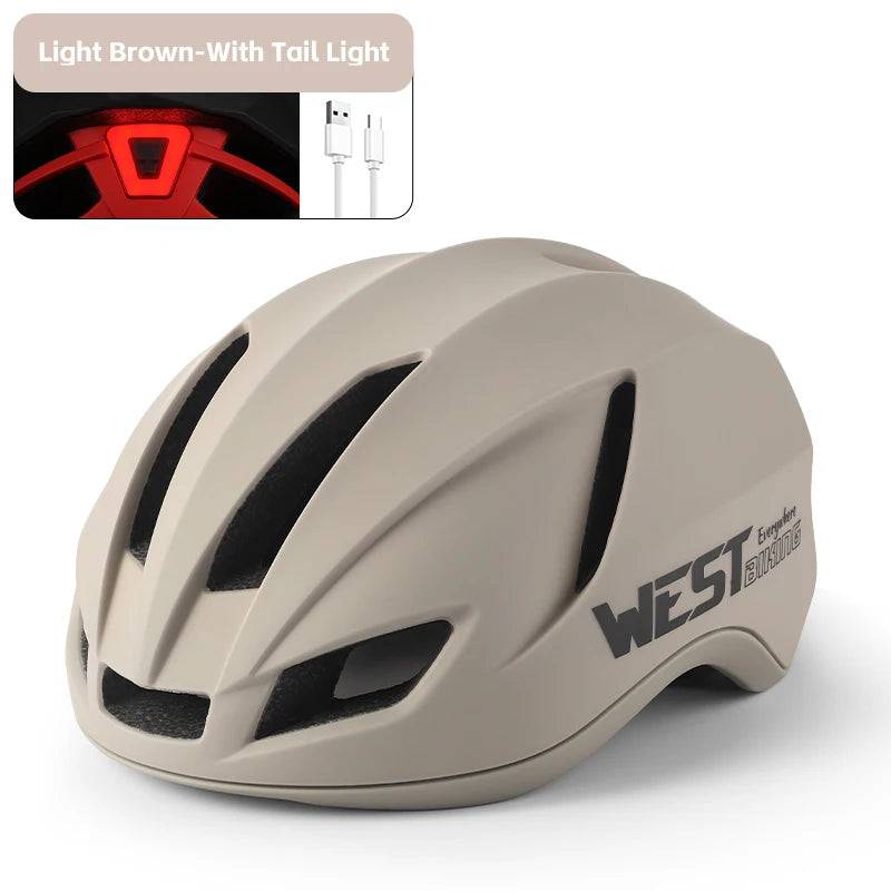 
                  
                    WEST BIKING Ultralight Cycling Helmet With Taillight Safe Helmet Women Men MTB Road Bike Aero Helmet Bike Hat Cycling Equipment
                  
                